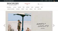 Desktop Screenshot of discoveryclothing.com